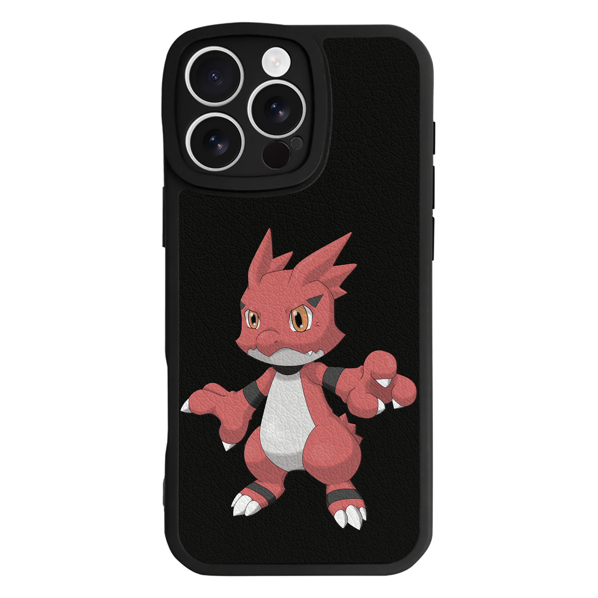 （画像用） Digimon デジタルモンスター/デジモン 【iPhone 16シリーズ対応】シリコンスマホケース（レザー調） 材質：シリコン